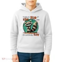 Today Is Slap An Idiot Day IM Gonna Be Busy Kids Hoodie thumb 4