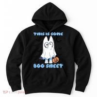 This Is Some Boo Sheet Funny Cute Dog Ghoul Halloween Hoodie thumb 0