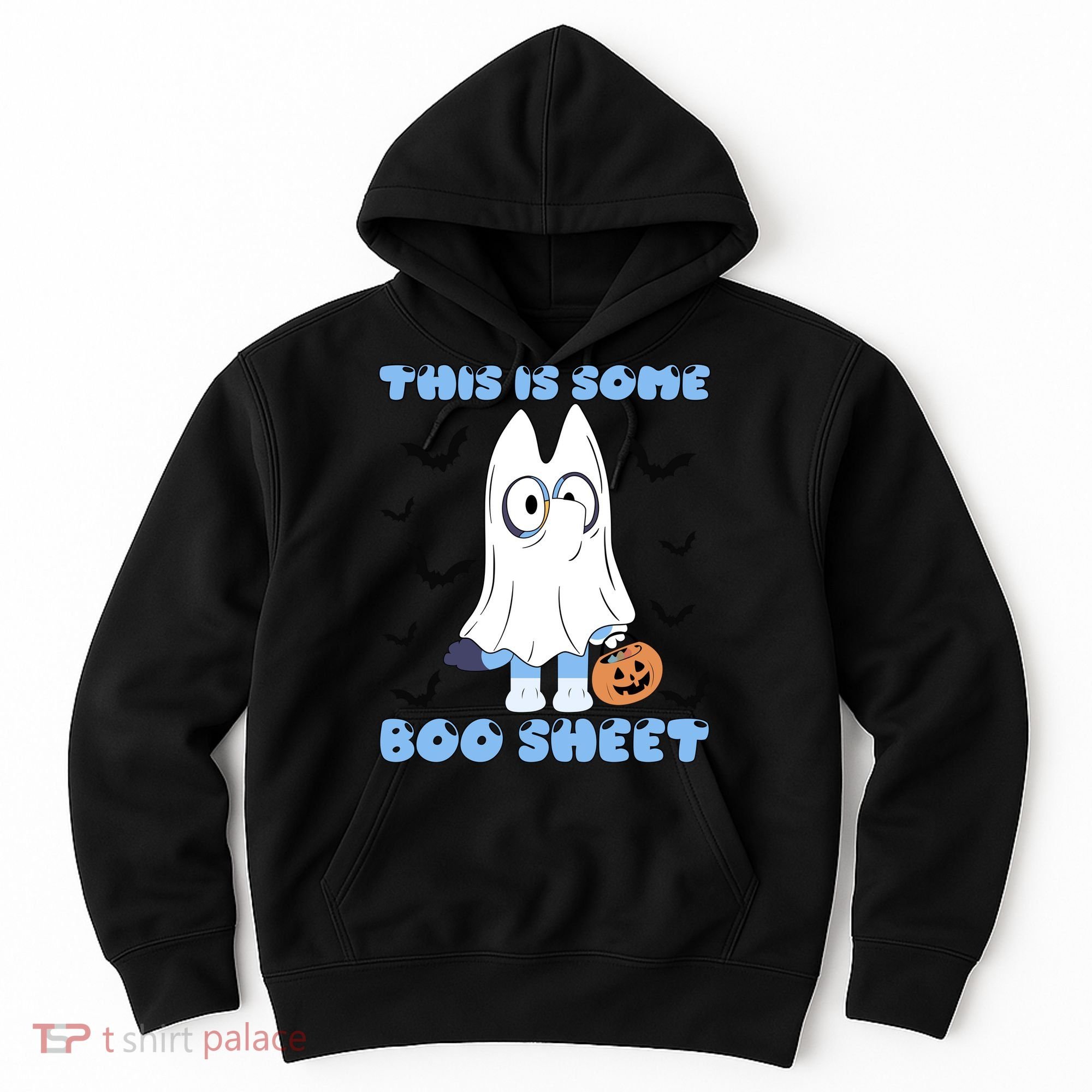 This Is Some Boo Sheet Funny Cute Dog Ghoul Halloween Hoodie