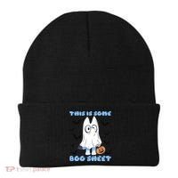 This Is Some Boo Sheet Funny Cute Dog Ghoul Halloween Beanie thumb 0