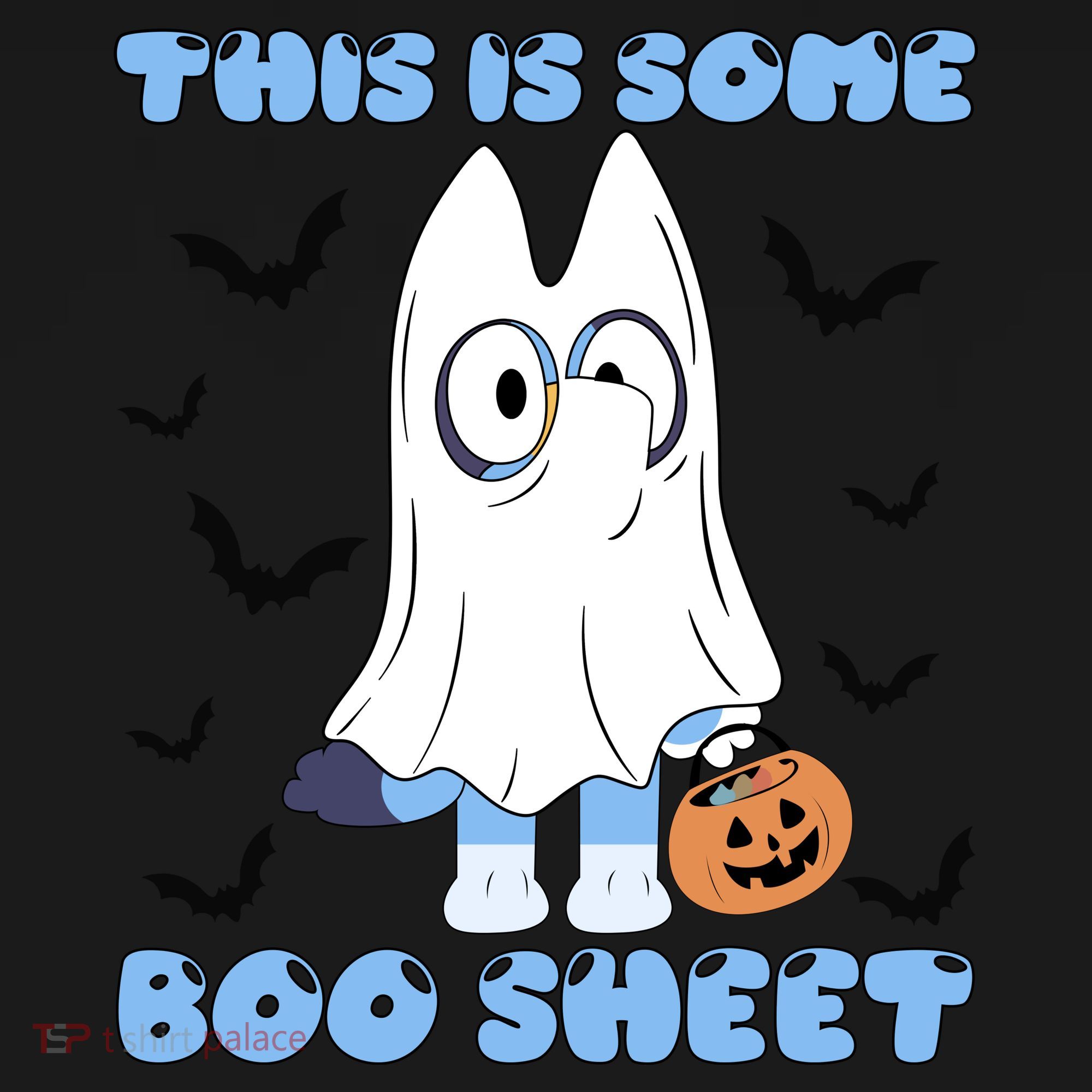 This Is Some Boo Sheet Funny Cute Dog Ghoul Halloween Women's Hoodie