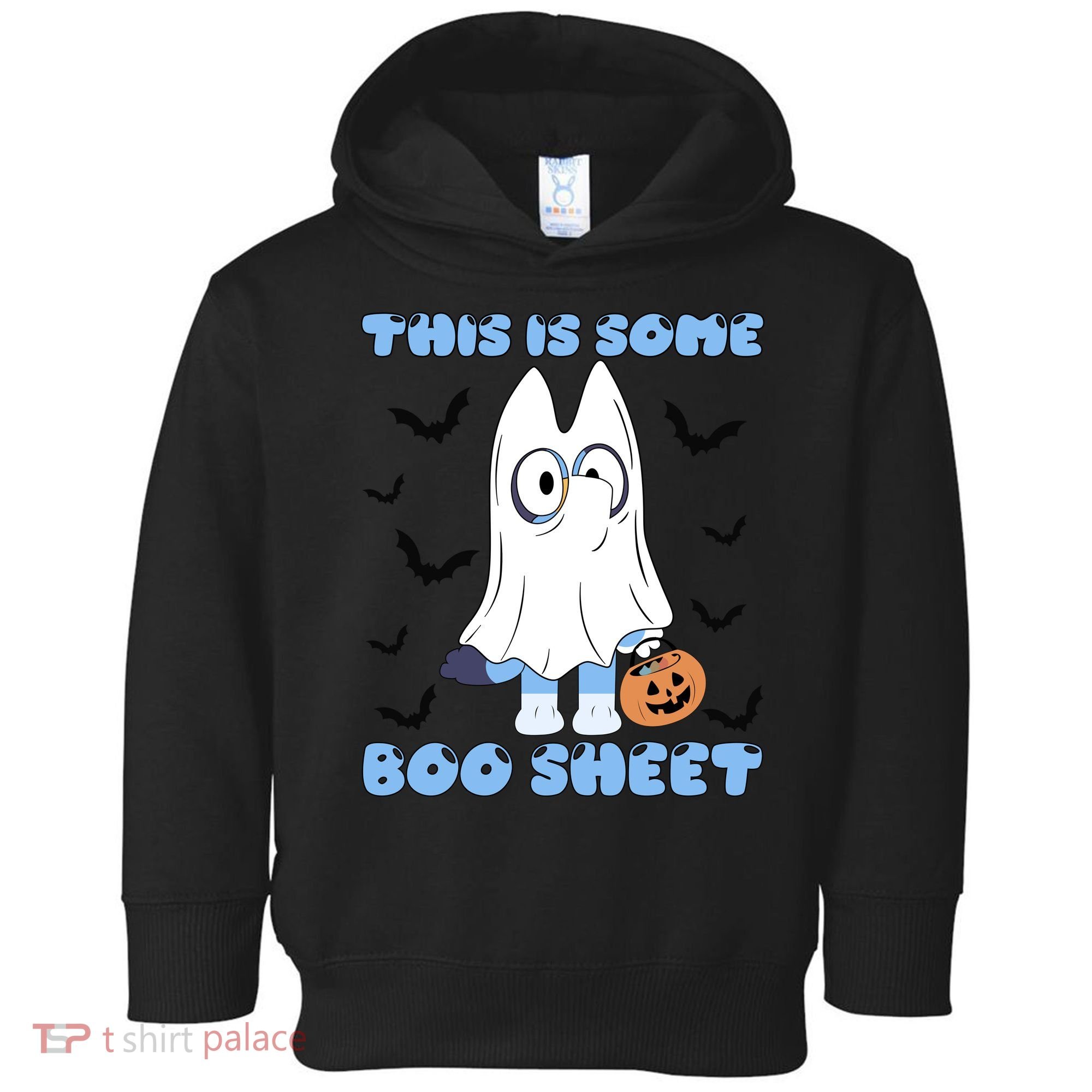 This Is Some Boo Sheet Funny Cute Dog Ghoul Halloween Toddler Hoodie
