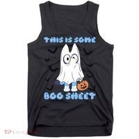 This Is Some Boo Sheet Funny Cute Dog Ghoul Halloween Tank Top thumb 0