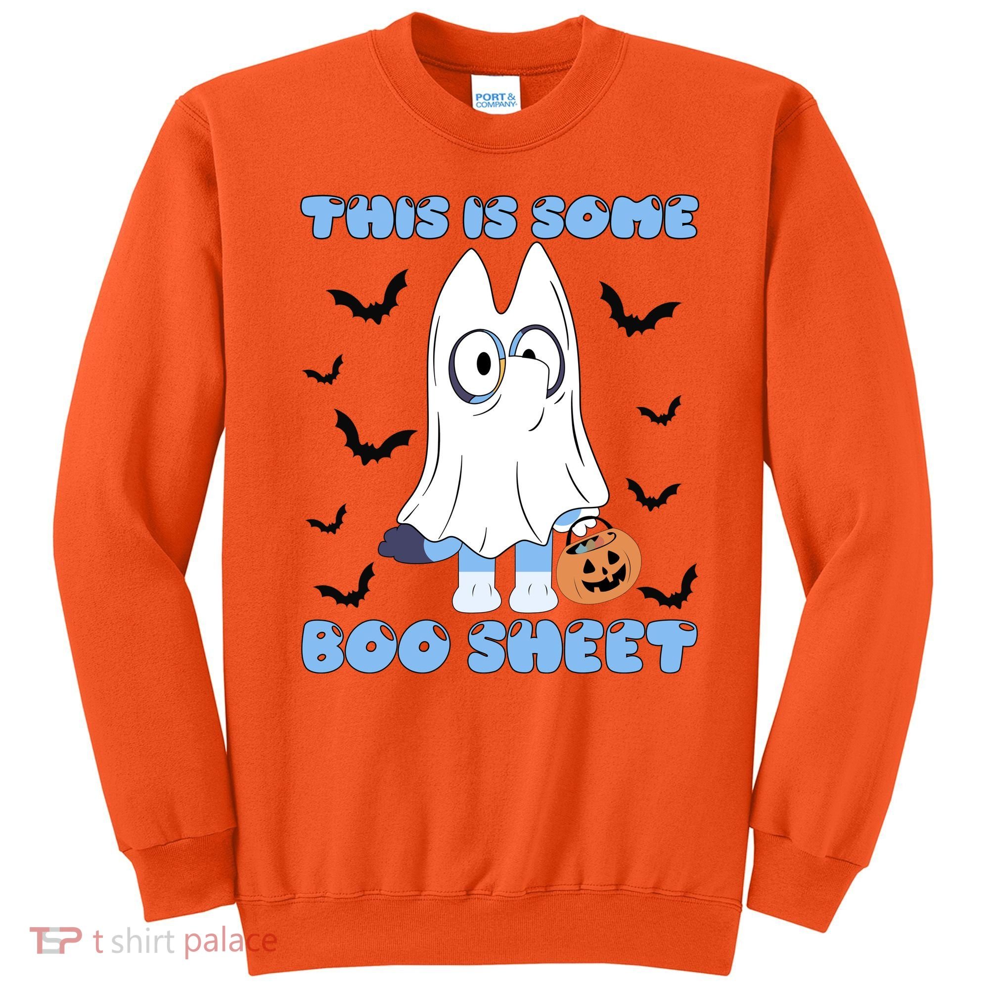 This Is Some Boo Sheet Funny Cute Dog Ghoul Halloween Sweatshirt
