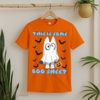 This Is Some Boo Sheet Funny Cute Dog Ghoul Halloween T-Shirt thumb 2