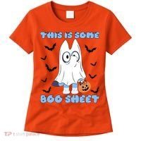 This Is Some Boo Sheet Funny Cute Dog Ghoul Halloween Women's T-Shirt thumb 0