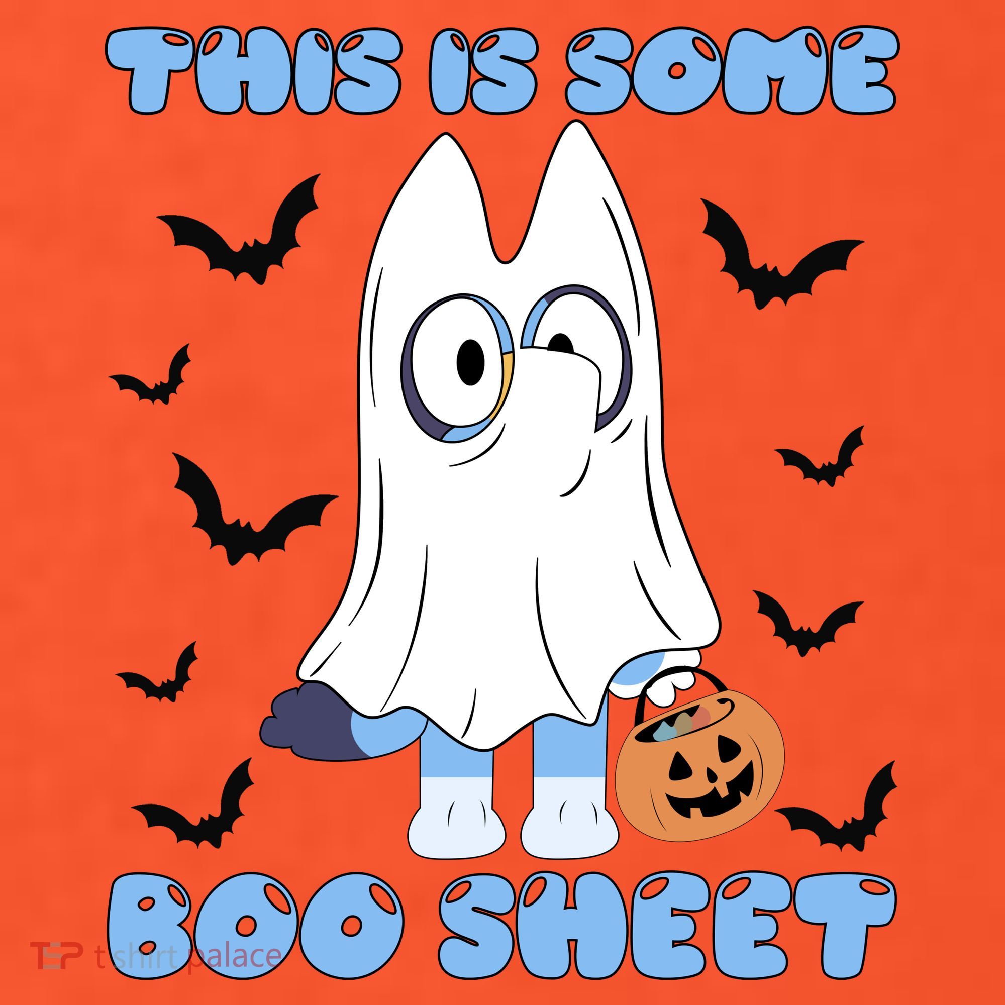 This Is Some Boo Sheet Funny Cute Dog Ghoul Halloween Women's T-Shirt