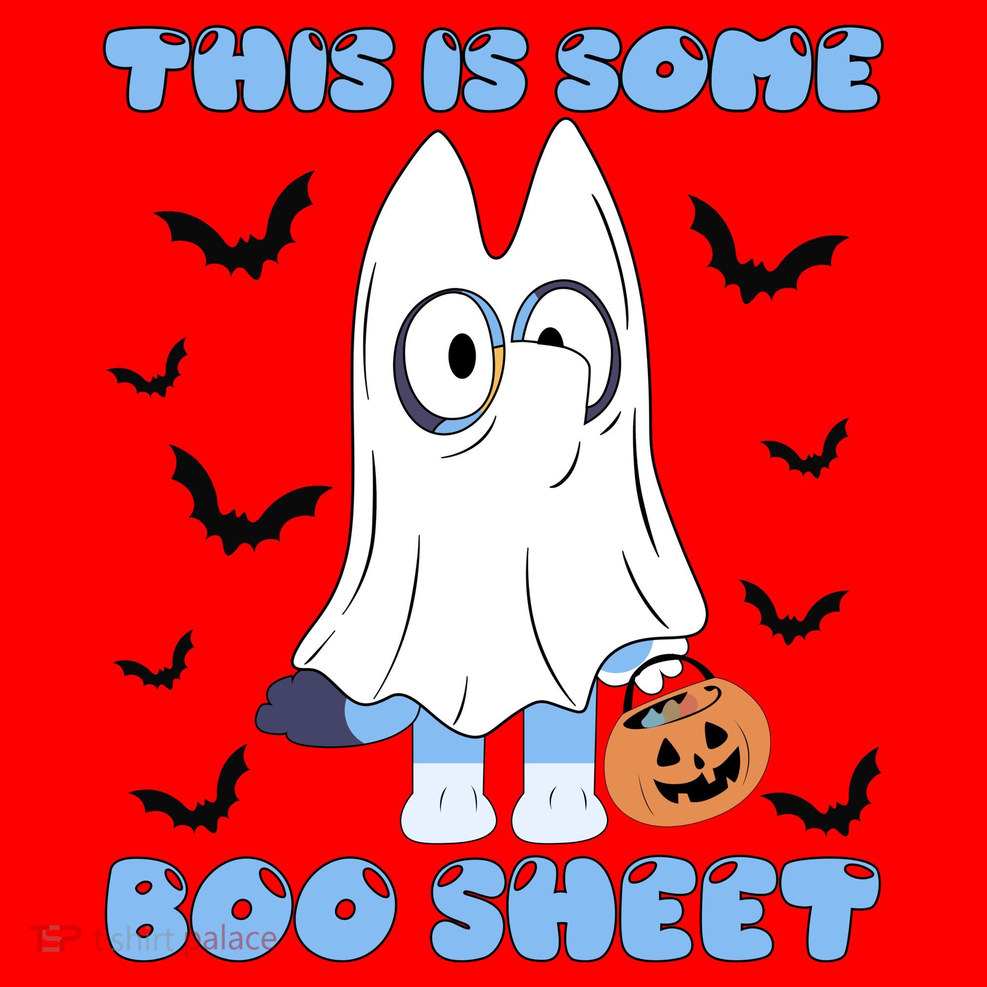 This Is Some Boo Sheet Funny Cute Dog Ghoul Halloween Santa Hat