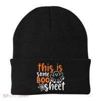 This Is Some Boo Sheet Funny Halloween Ghost Spooky Beanie thumb 0