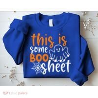 This Is Some Boo Sheet Funny Halloween Ghost Spooky Sweatshirt thumb 2