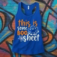 This Is Some Boo Sheet Funny Halloween Ghost Spooky Women's Tank Top thumb 3