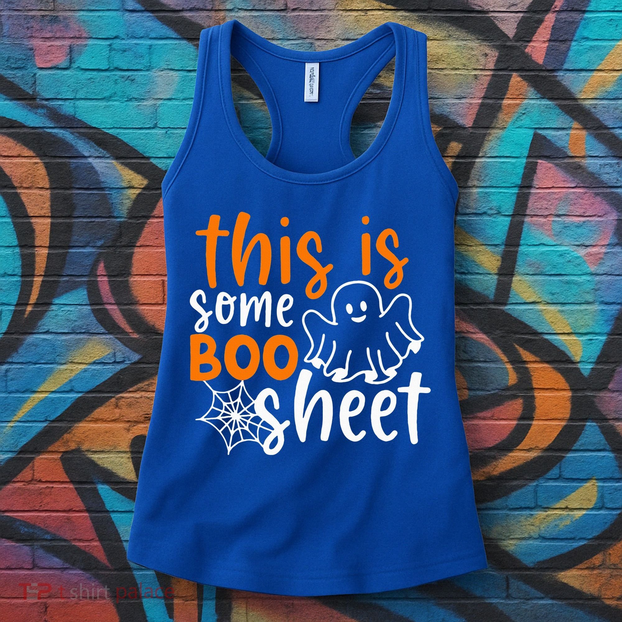 This Is Some Boo Sheet Funny Halloween Ghost Spooky Women's Tank Top