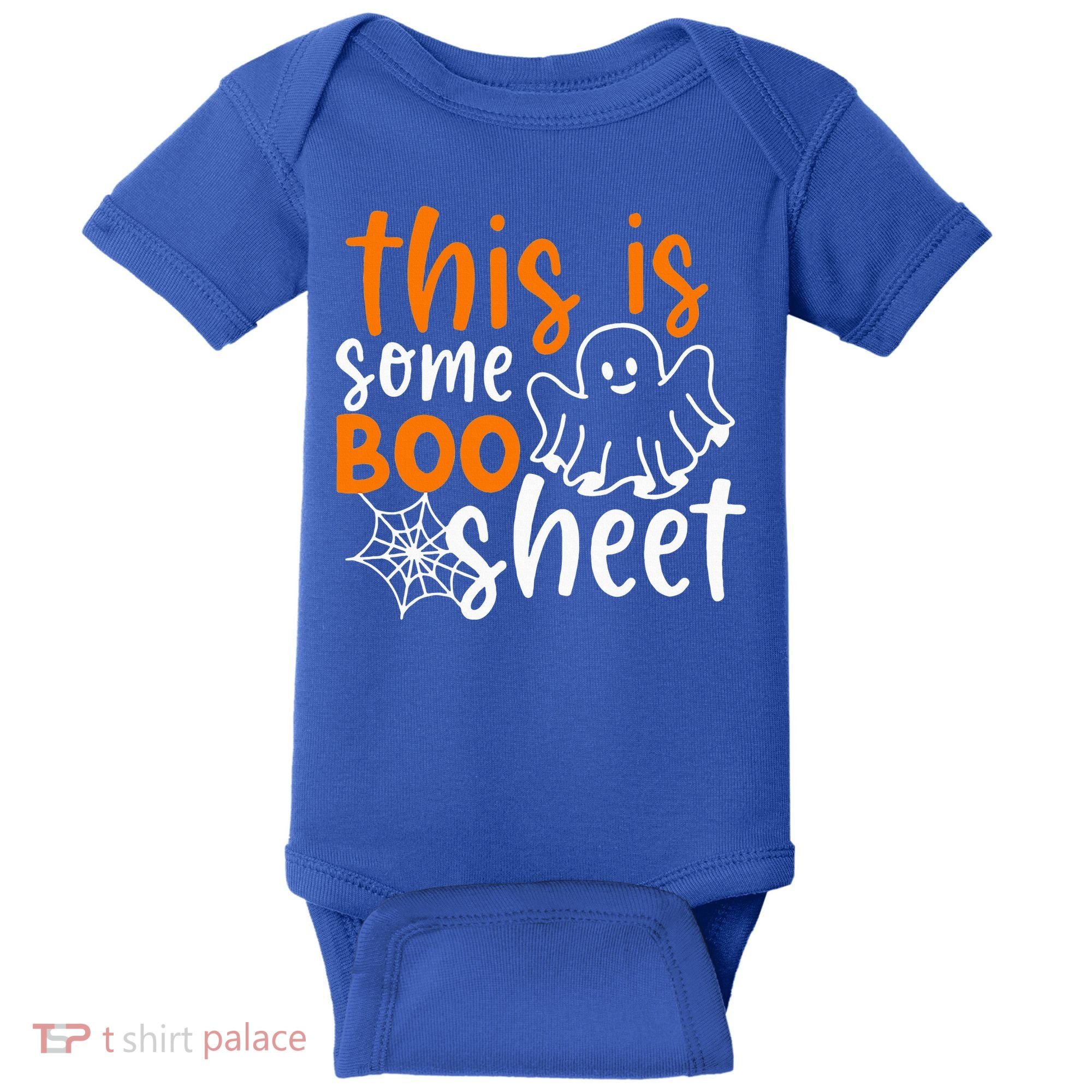 This Is Some Boo Sheet Funny Halloween Ghost Spooky Baby Bodysuit