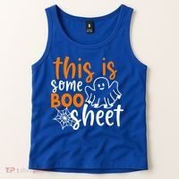 This Is Some Boo Sheet Funny Halloween Ghost Spooky Tank Top thumb 2