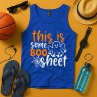 This Is Some Boo Sheet Funny Halloween Ghost Spooky Tank Top thumb 4