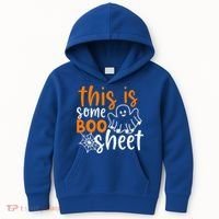 This Is Some Boo Sheet Funny Halloween Ghost Spooky Kids Hoodie thumb 0