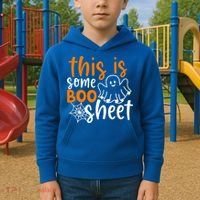 This Is Some Boo Sheet Funny Halloween Ghost Spooky Kids Hoodie thumb 2