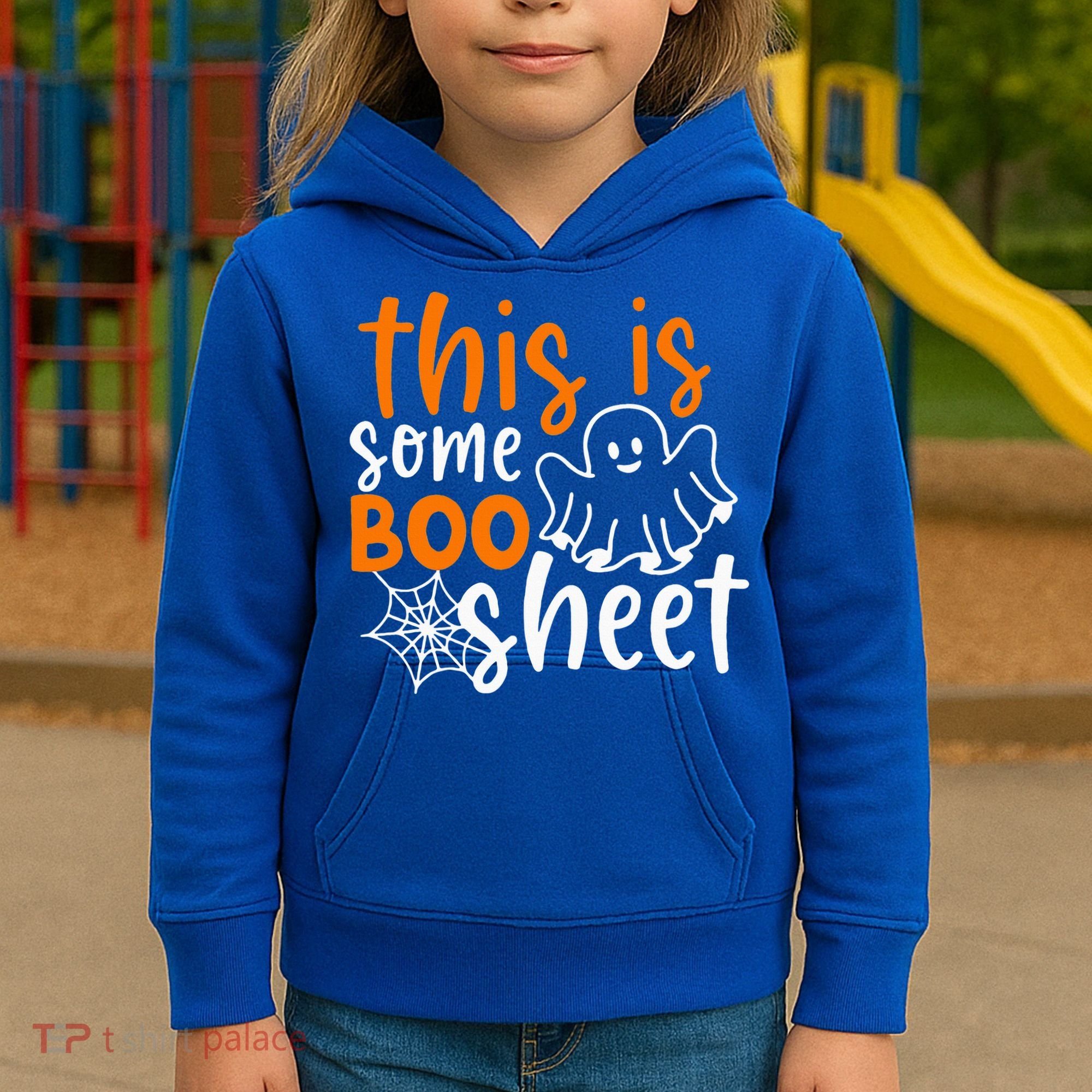 This Is Some Boo Sheet Funny Halloween Ghost Spooky Kids Hoodie
