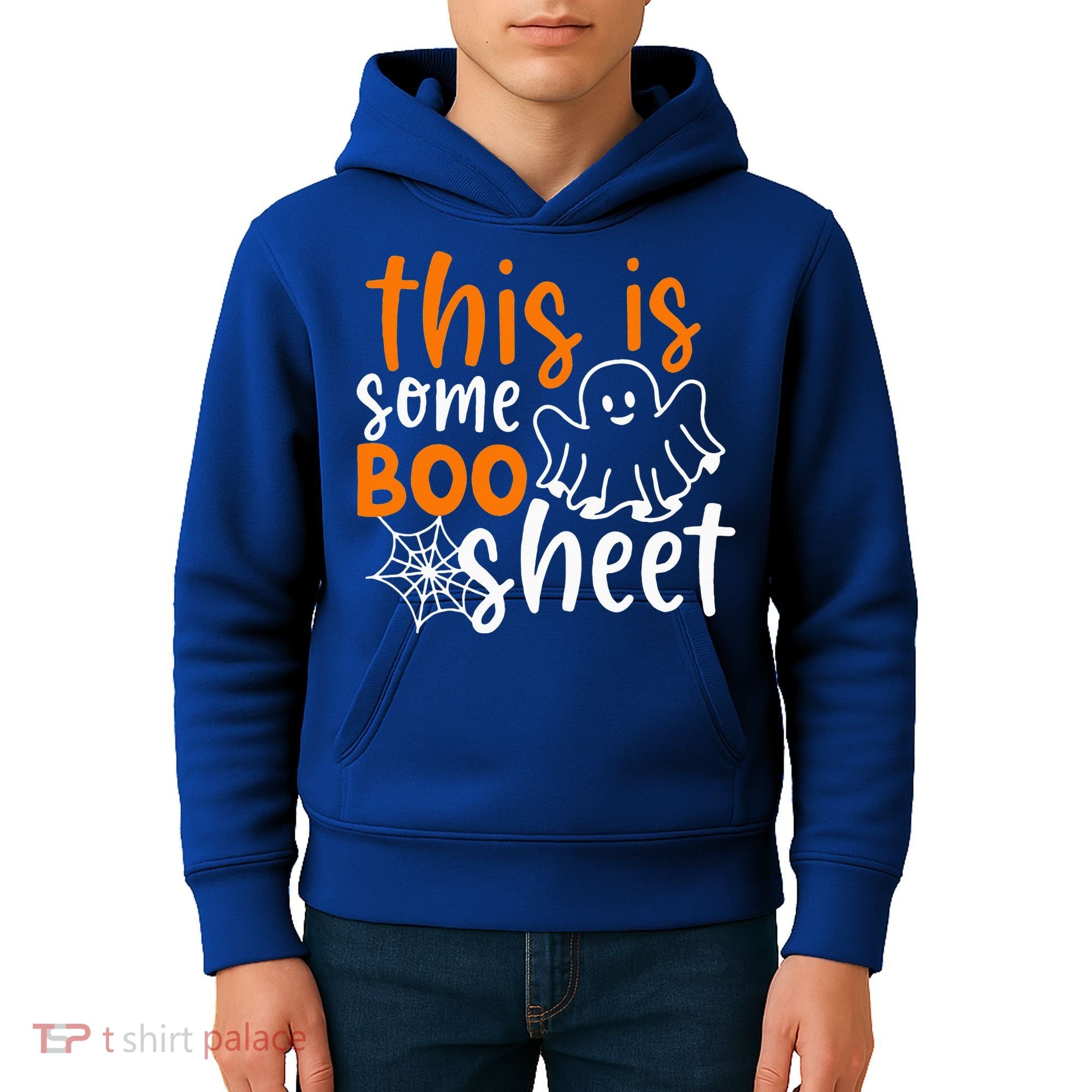 This Is Some Boo Sheet Funny Halloween Ghost Spooky Kids Hoodie