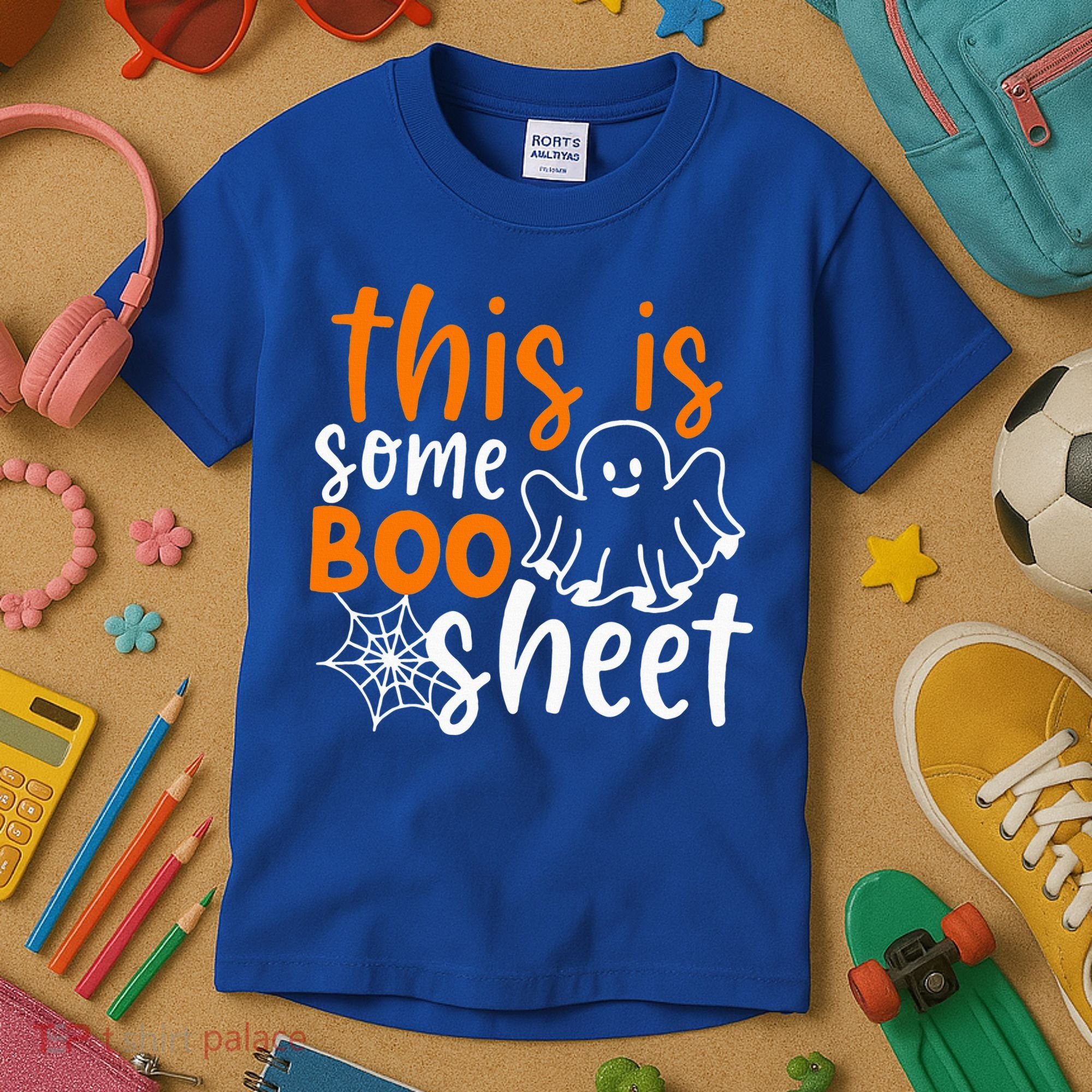 This Is Some Boo Sheet Funny Halloween Ghost Spooky Kids T-Shirt