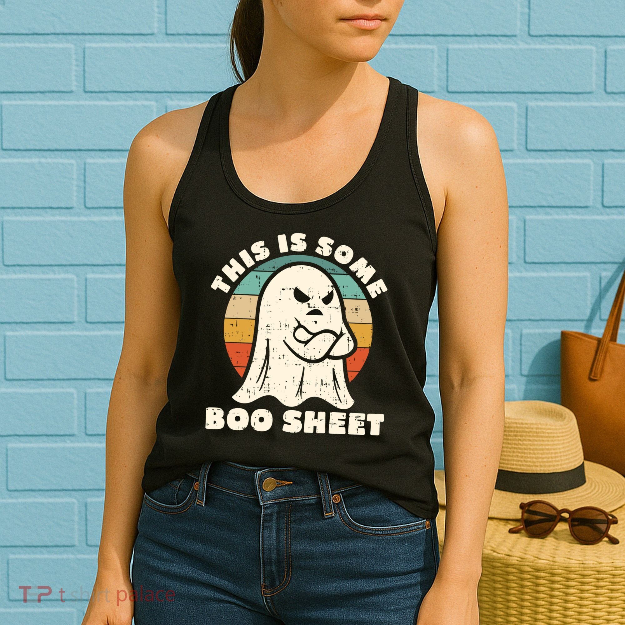 This Is Some Boo Sheet Funny Halloween Costumes Men Women Women's Tank Top