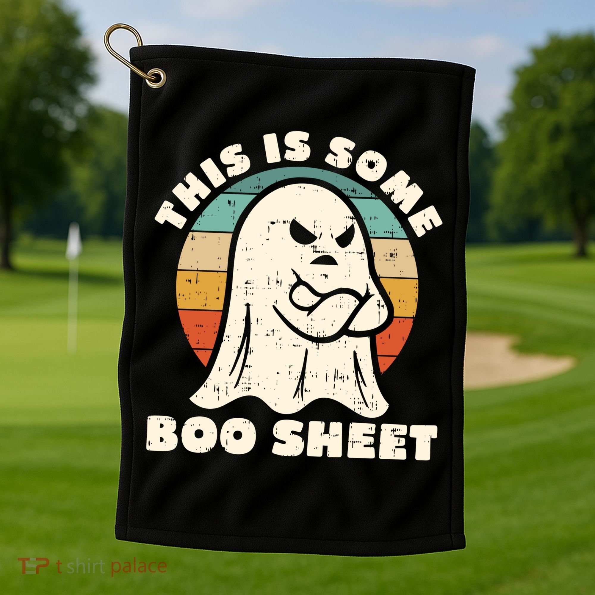 This Is Some Boo Sheet Funny Halloween Costumes Men Women Golf Towel