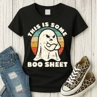 This Is Some Boo Sheet Funny Halloween Costumes Men Women Women's T-Shirt thumb 3