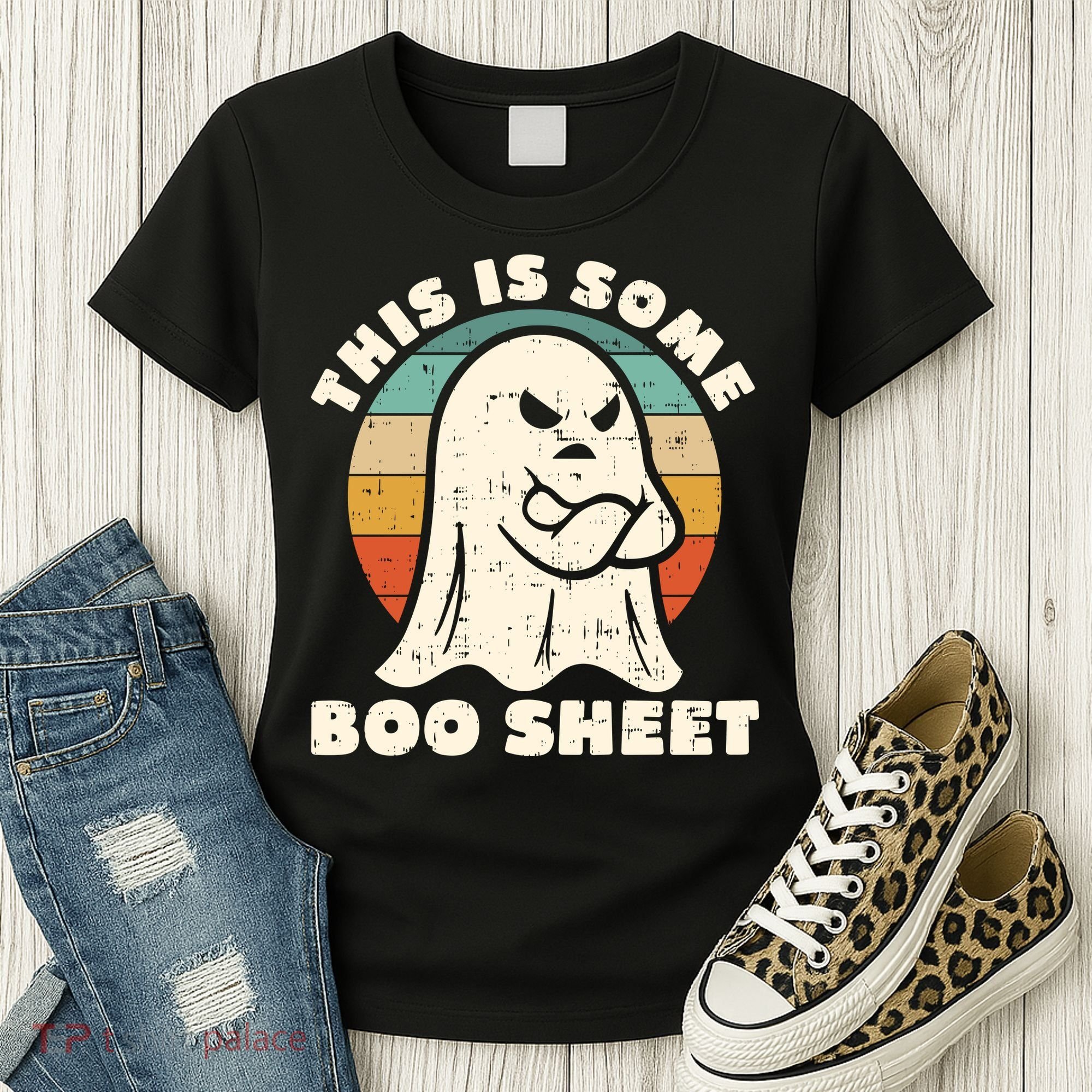 This Is Some Boo Sheet Funny Halloween Costumes Men Women Women's T-Shirt
