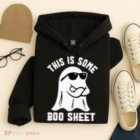 This Is Some Boo Sheet Ghost Retro Halloween Costume Hoodie thumb 4