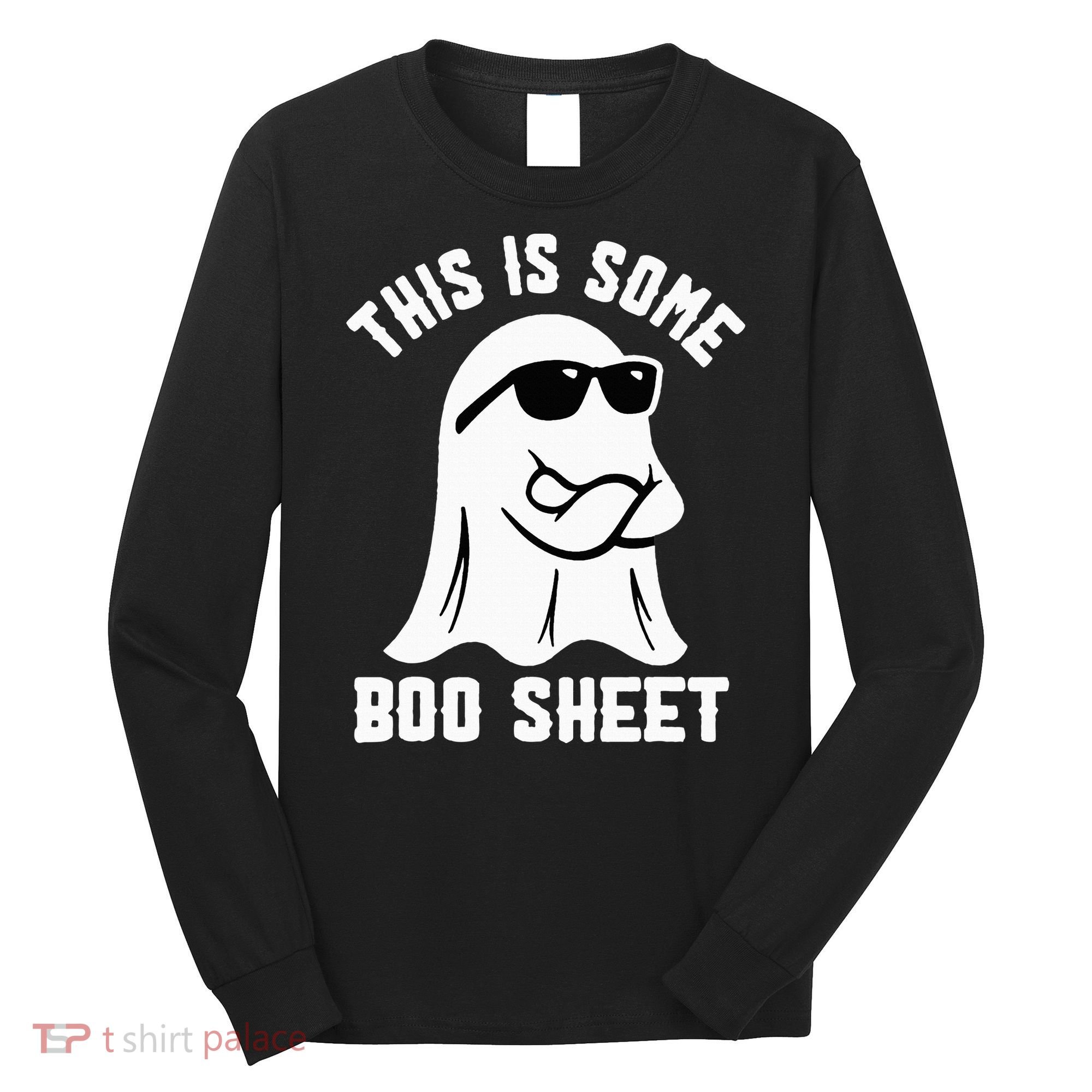 This Is Some Boo Sheet Ghost Retro Halloween Costume Long Sleeve Shirt