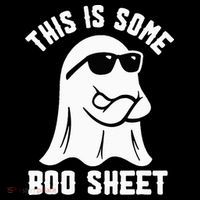 This Is Some Boo Sheet Ghost Retro Halloween Costume Long Sleeve Shirt thumb 2