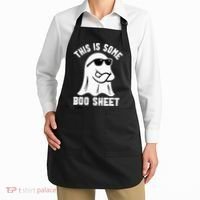 This Is Some Boo Sheet Ghost Retro Halloween Costume Apron thumb 2
