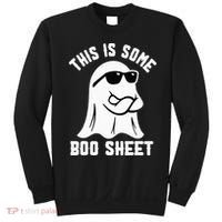 This Is Some Boo Sheet Ghost Retro Halloween Costume Sweatshirt thumb 0