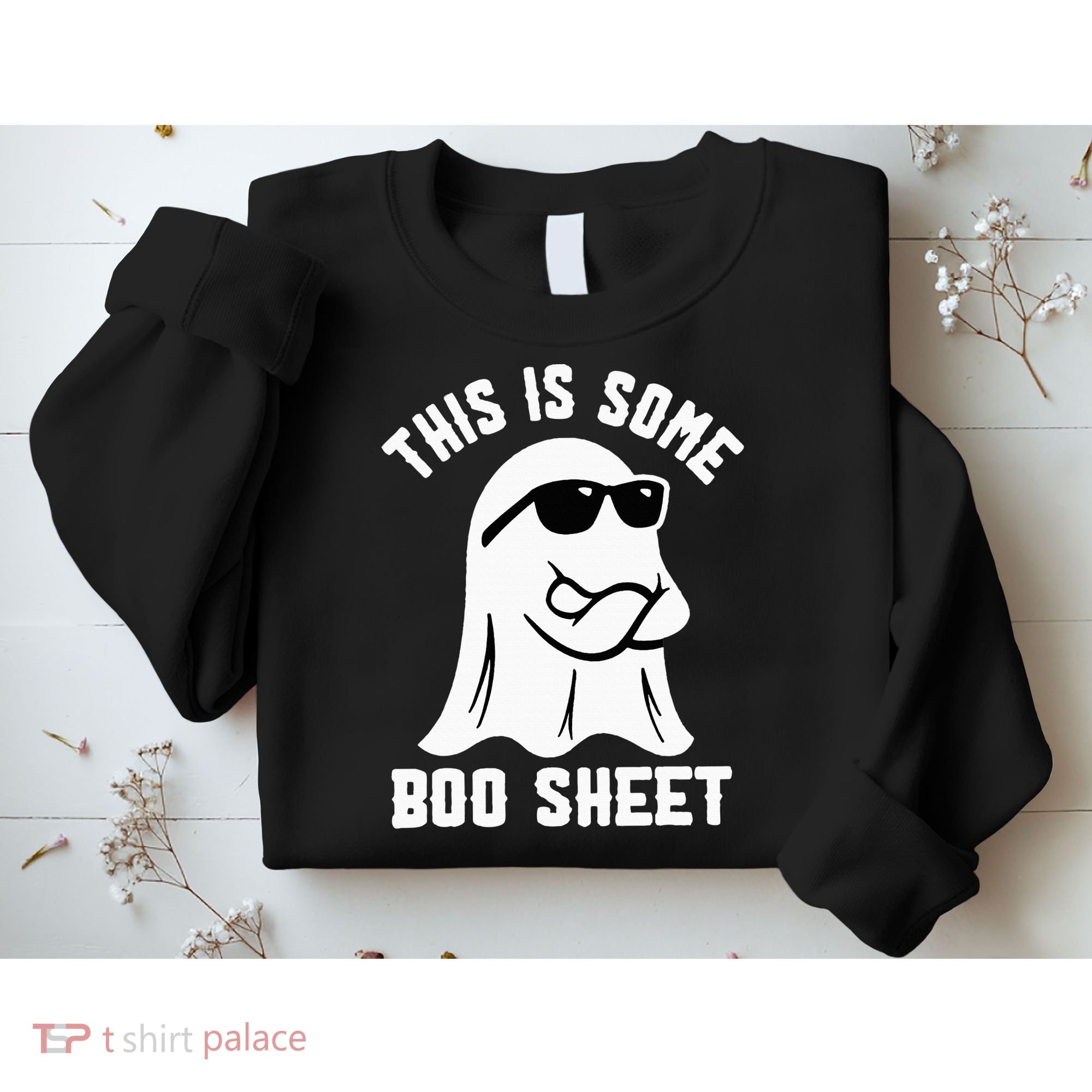 This Is Some Boo Sheet Ghost Retro Halloween Costume Sweatshirt