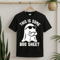 This Is Some Boo Sheet Ghost Retro Halloween Costume T-Shirt thumb 2