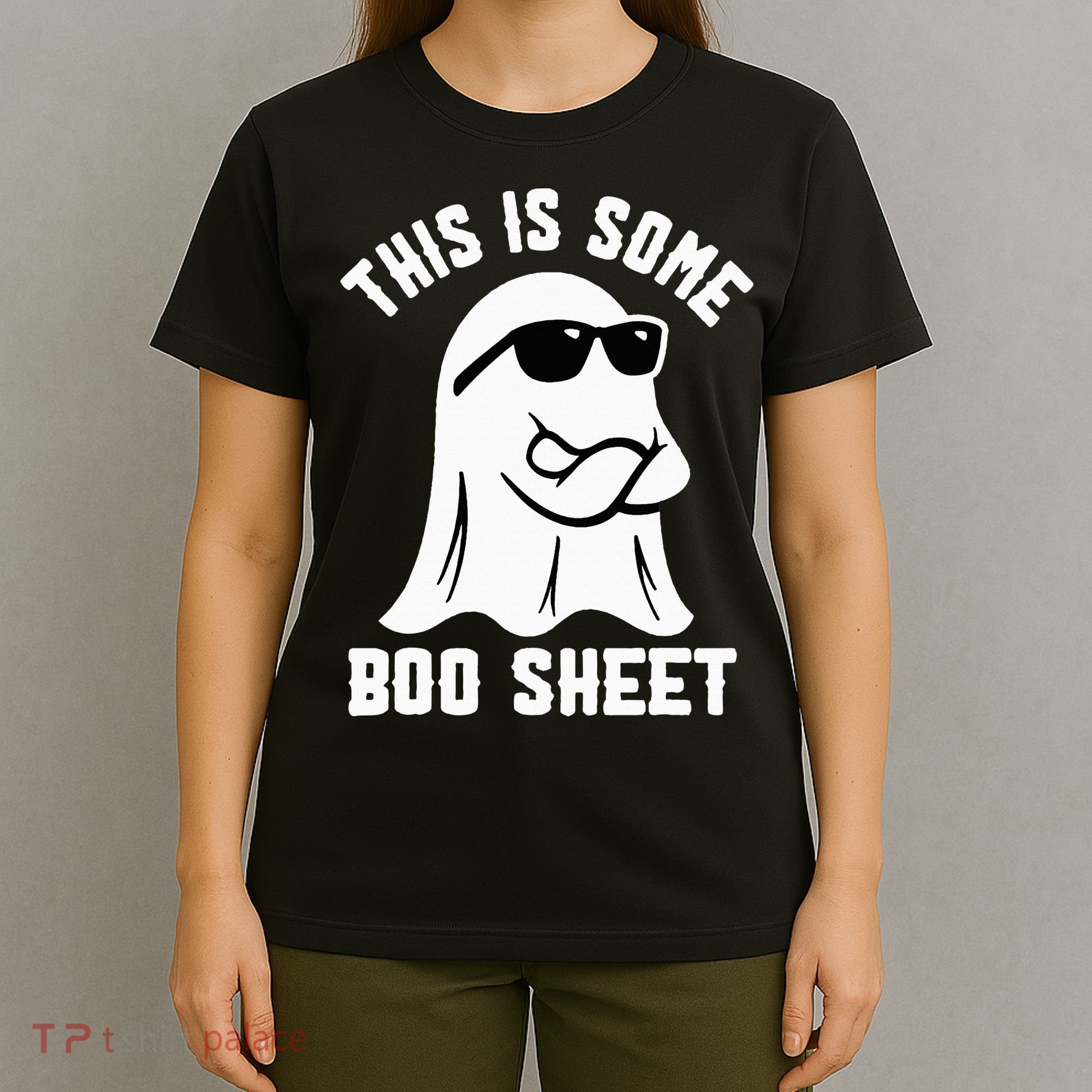 This Is Some Boo Sheet Ghost Retro Halloween Costume T-Shirt