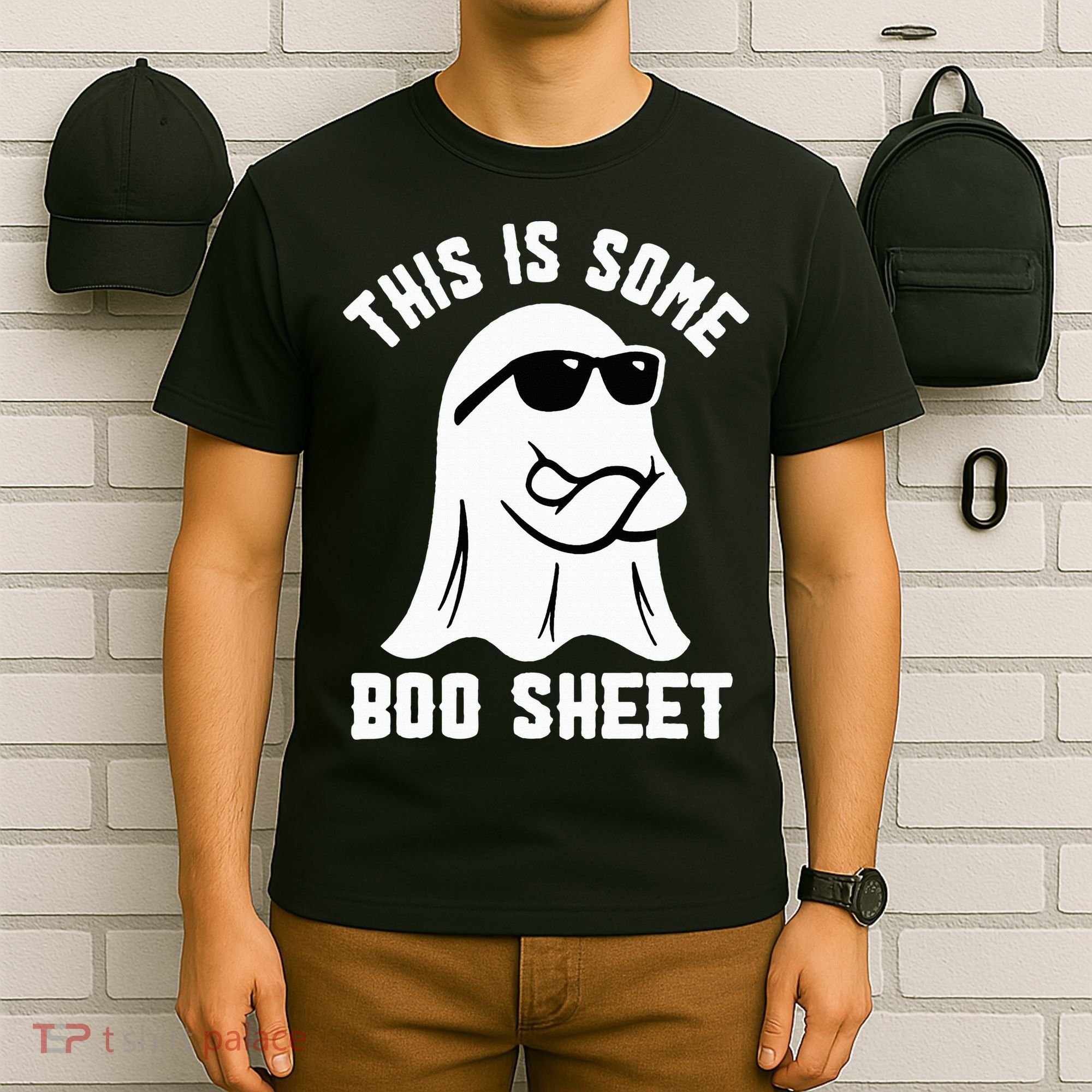 This Is Some Boo Sheet Ghost Retro Halloween Costume T-Shirt