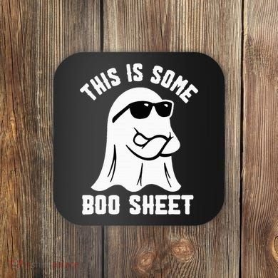 This Is Some Boo Sheet Ghost Retro Halloween Costume Coaster