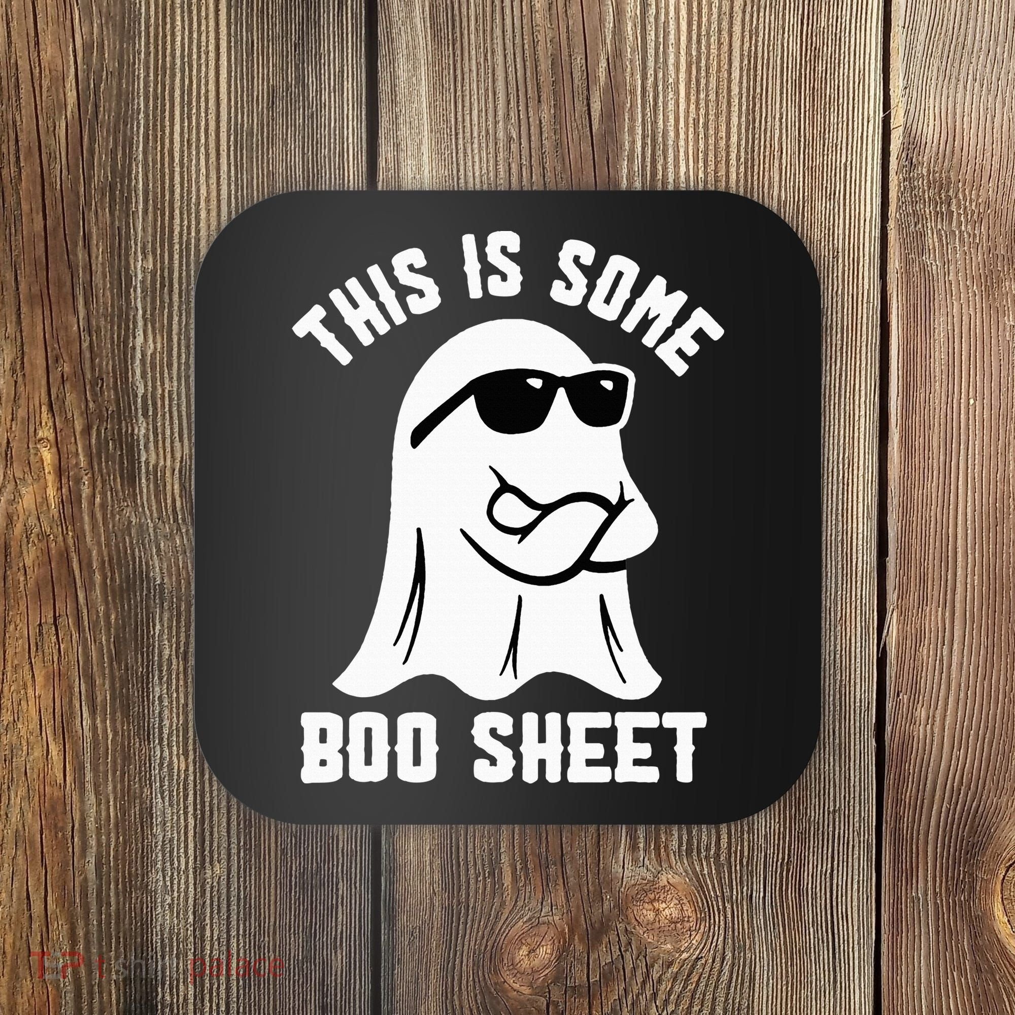 This Is Some Boo Sheet Ghost Retro Halloween Costume Coaster