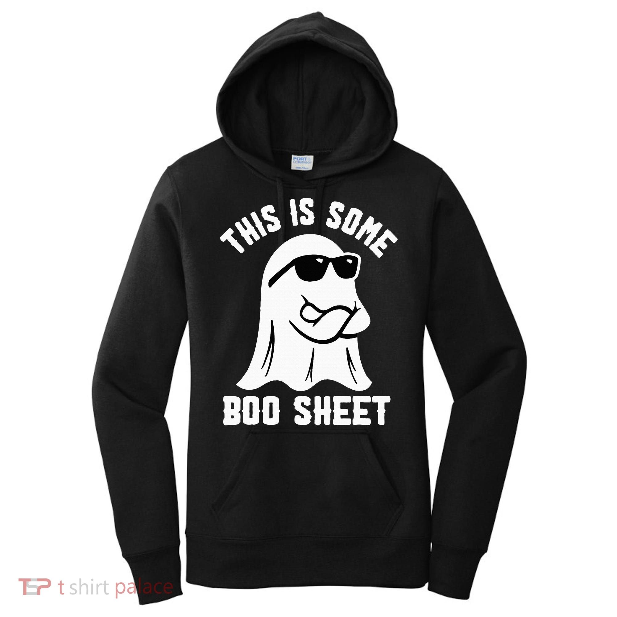 This Is Some Boo Sheet Ghost Retro Halloween Costume Women's Hoodie