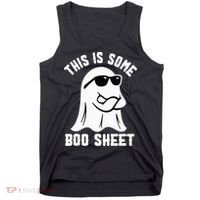 This Is Some Boo Sheet Ghost Retro Halloween Costume Tank Top thumb 0