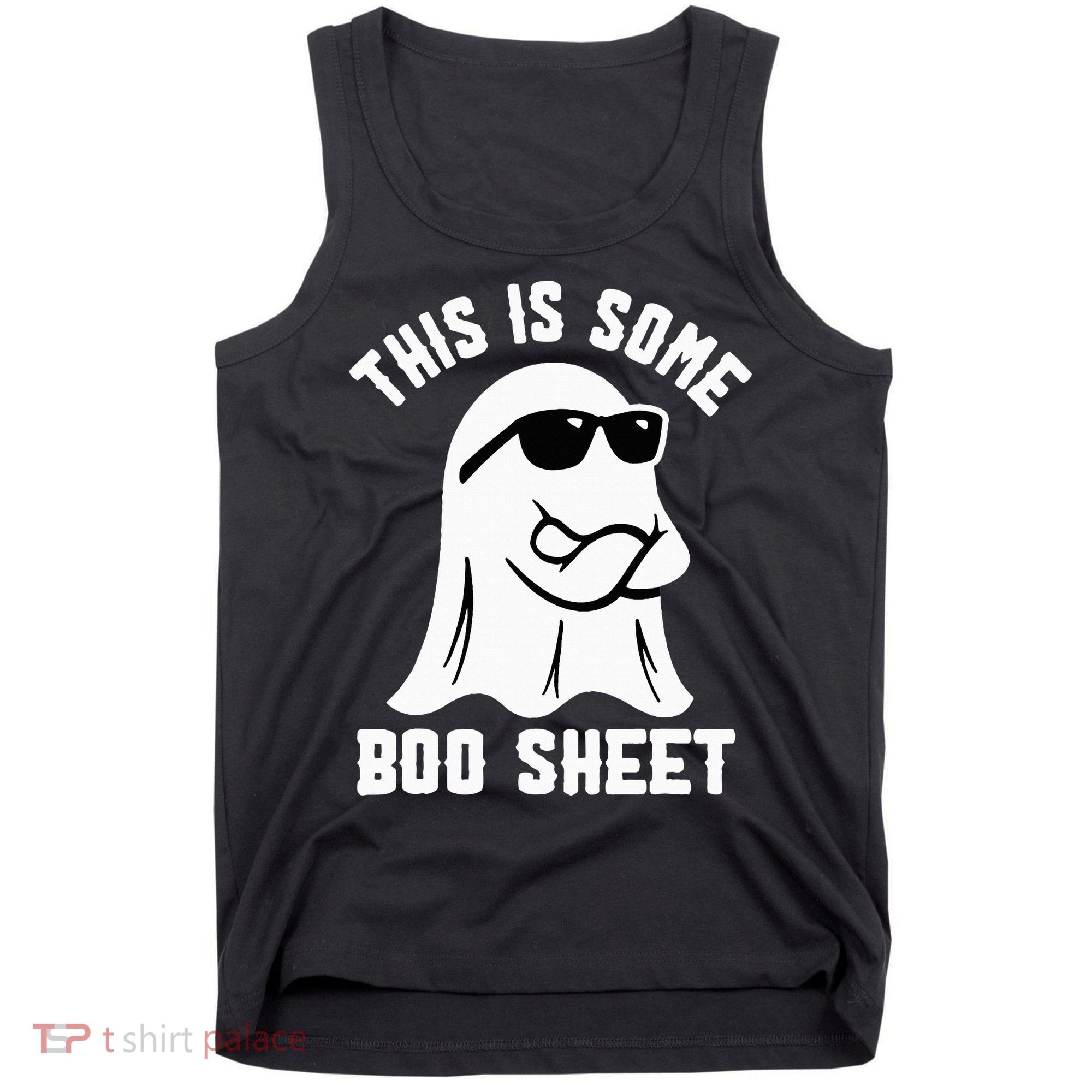 This Is Some Boo Sheet Ghost Retro Halloween Costume Tank Top
