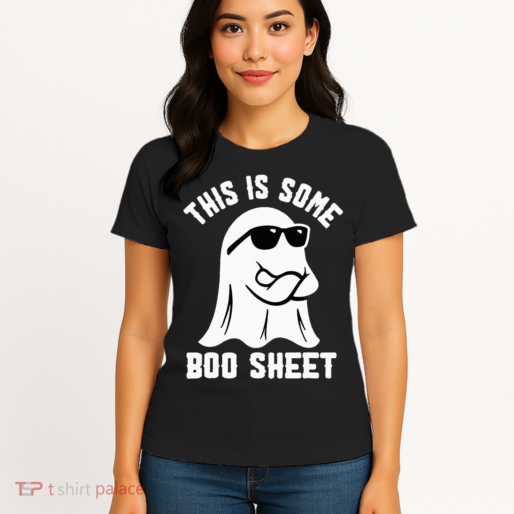 This Is Some Boo Sheet Ghost Retro Halloween Costume Women's T-Shirt