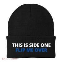 This Is Side One Flip Me Over Beanie thumb 0