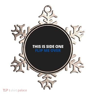 This Is Side One Flip Me Over Ornament