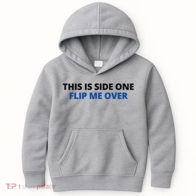 This Is Side One Flip Me Over Kids Hoodie