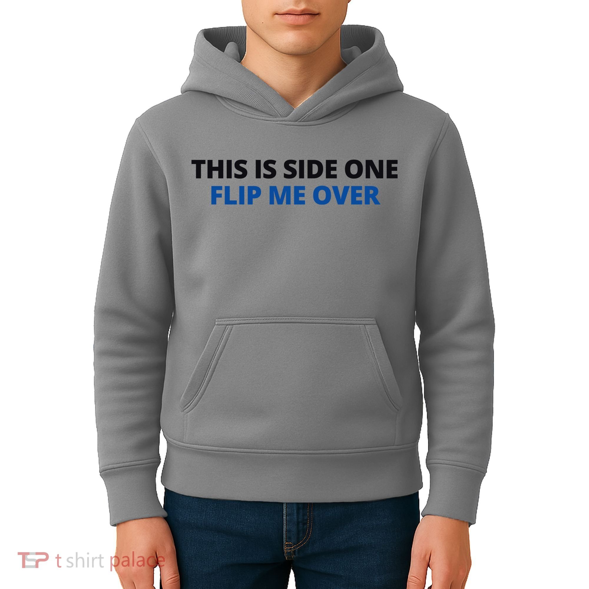 This Is Side One Flip Me Over Kids Hoodie