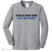 This Is Side One Flip Me Over Kids Long Sleeve Shirt thumb 0