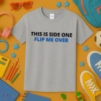 This Is Side One Flip Me Over Kids T-Shirt thumb 3