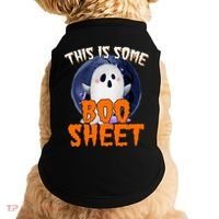 This Is Some Boo Sheet Funny Halloween Ghost Doggie Tank thumb 0
